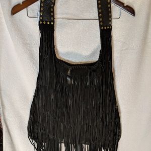 Muxo by Camilla Alves Fringe Leather Hobo